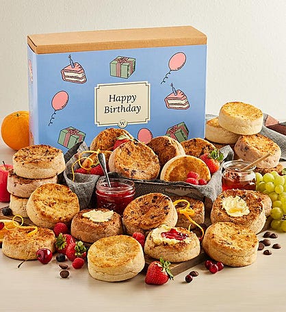 Mix & Match Super-Thick English Muffin Birthday Bakery Gift - Pick 12